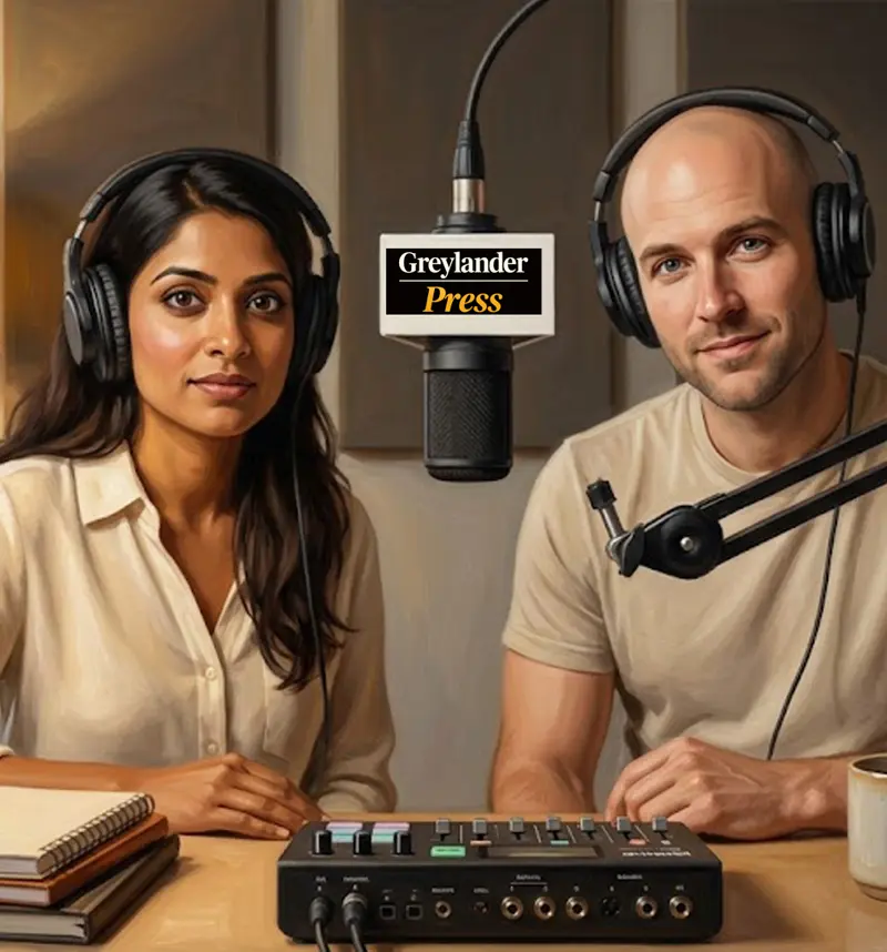 Rachel and Adam, the Podcasters