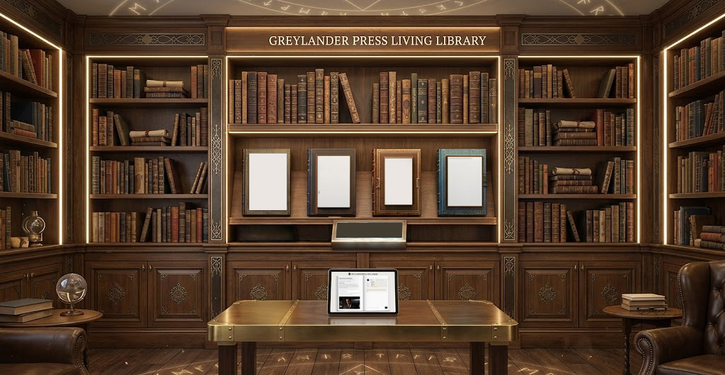 The Living Library shelf